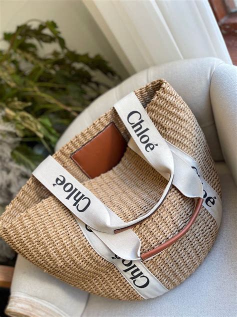 How to spot a Fake Chloé Woody Tote Bag .